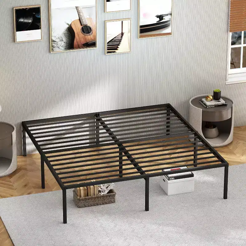 18 Inch Bed Frame High Metal Platform Bed Frame
