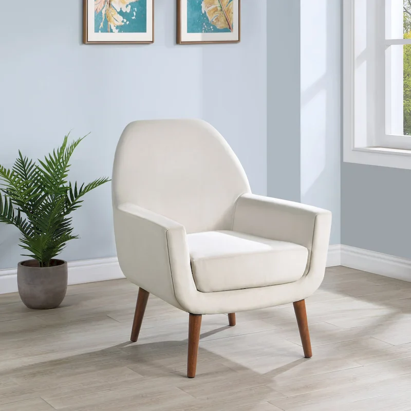 Adrian Mid-Century Velvet Arm Chair by Greyson Living
