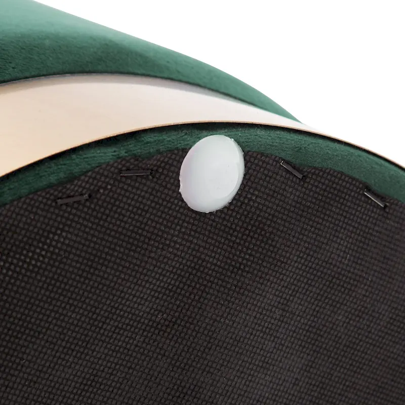 Small Round Velvet Ottoman Upholstered Foot Stool