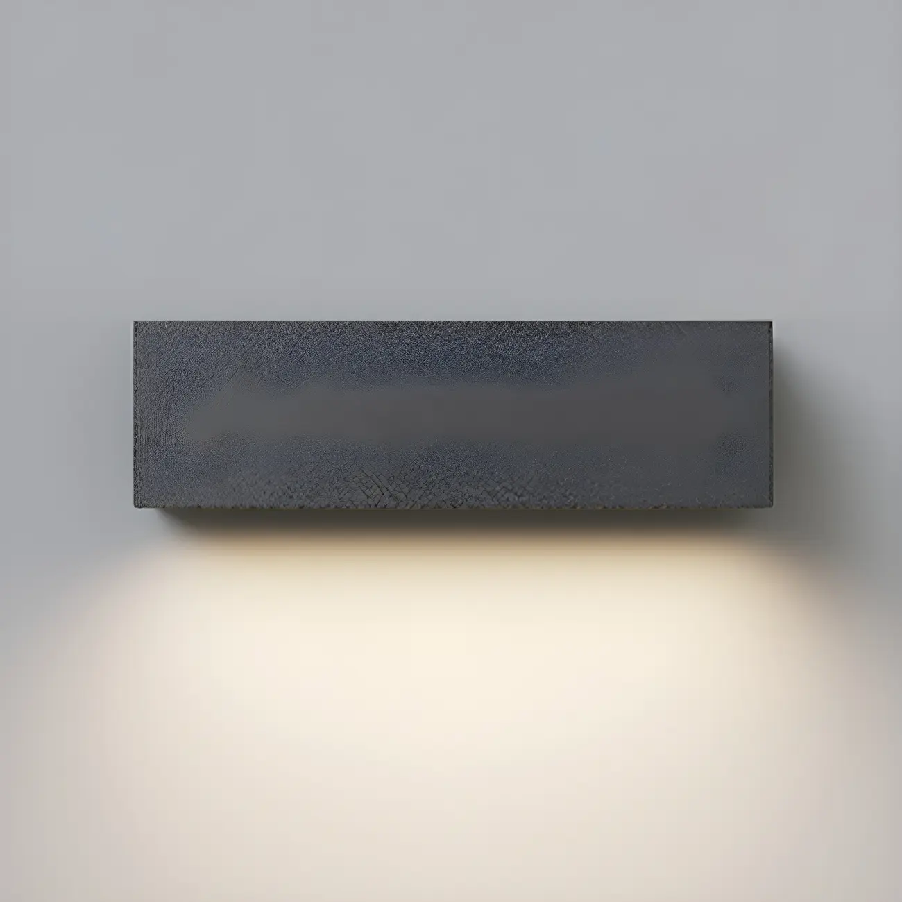 Modern Metal Black Rectangle Outdoor Wall Light