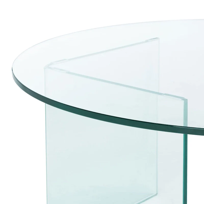 SAFAVIEH Annice Tempered Glass Coffee Table - 35 W x 35 D x 16 H - 35Wx35Dx16H