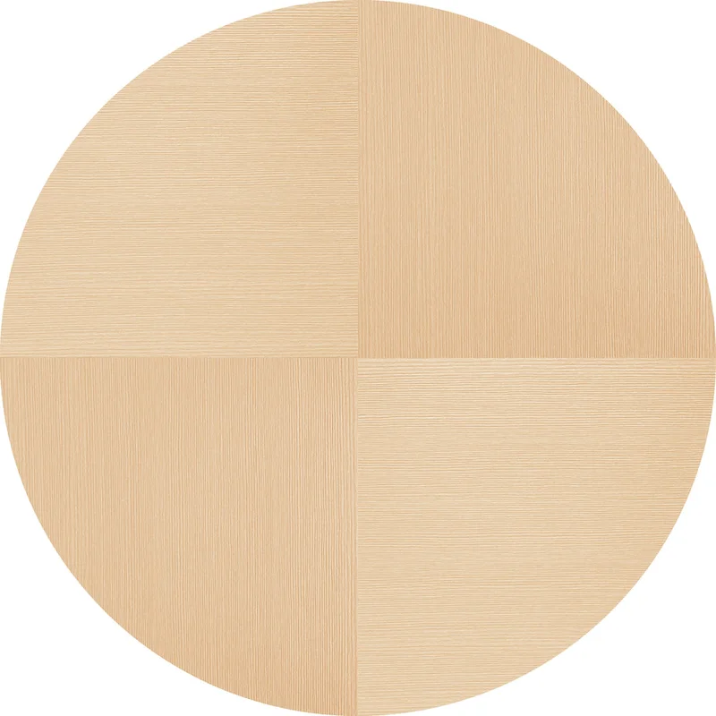 Round Dining Table with Metal Base – White Marble / Black Marble / Oak+Black / Black / White / Natural+White, Seats 2-4