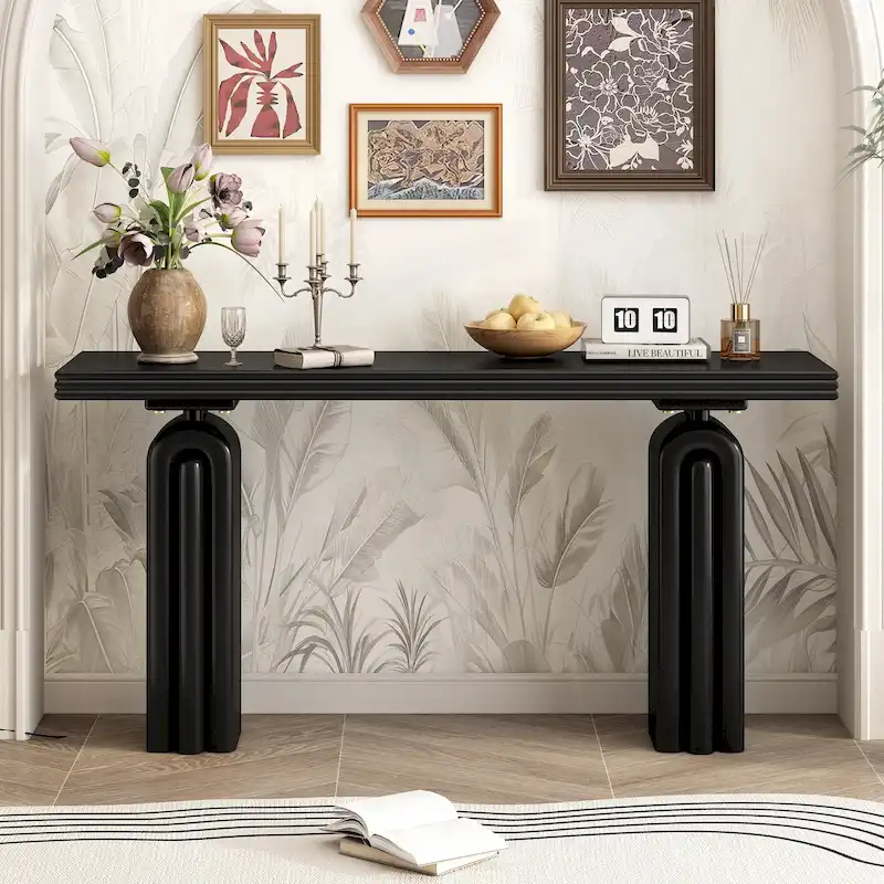 Roomfitters Accent Chic Console Table, Elegant and Luxurious Design for Entryway, Hallway, Living Room