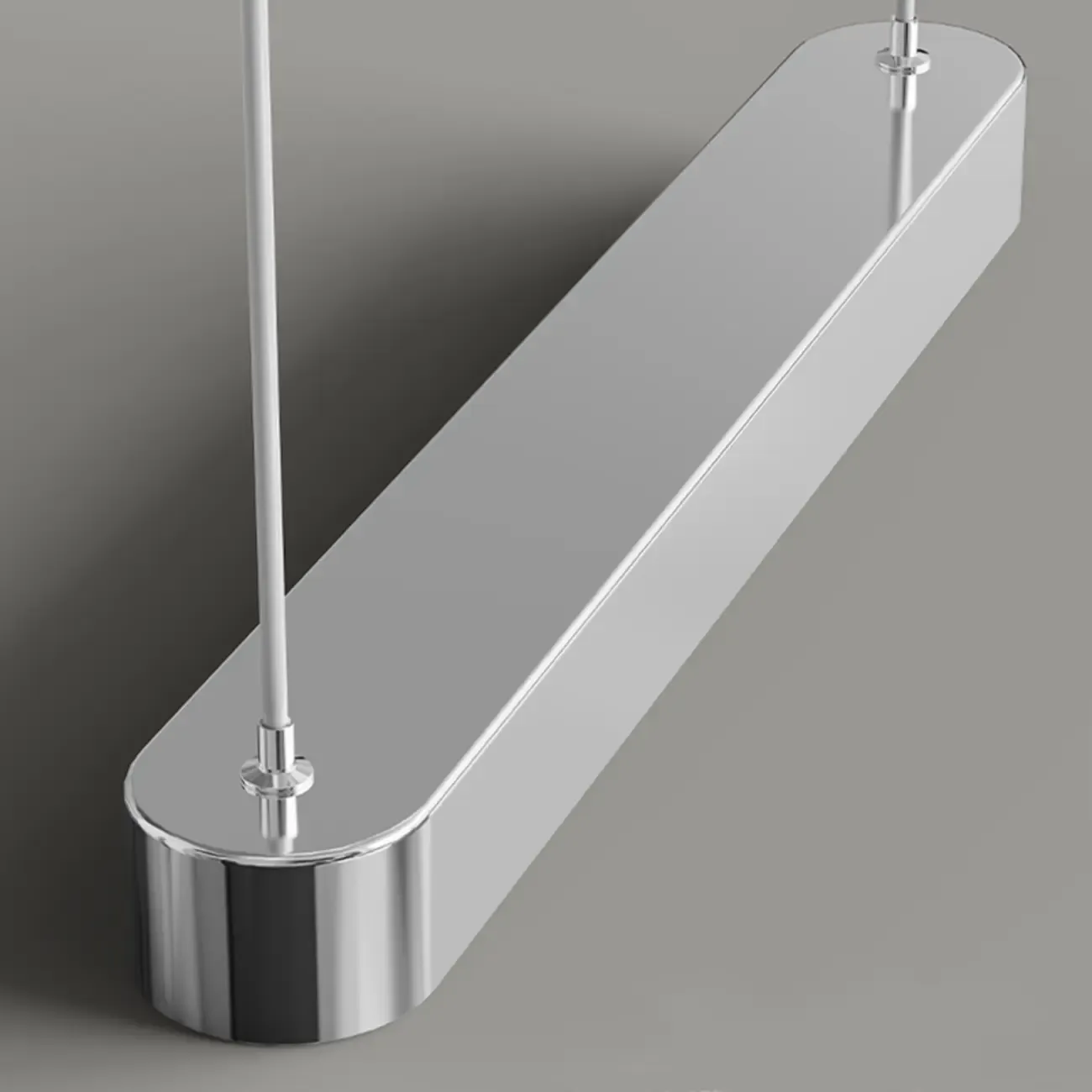 3-Light Modern Chrome Plastic Island Pendant Light