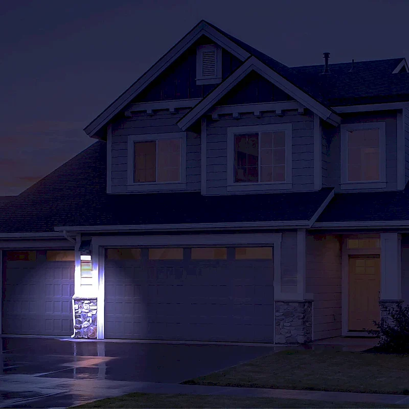 Pacific Accents Motion Activated Solar Flood Light 100 LED - Black