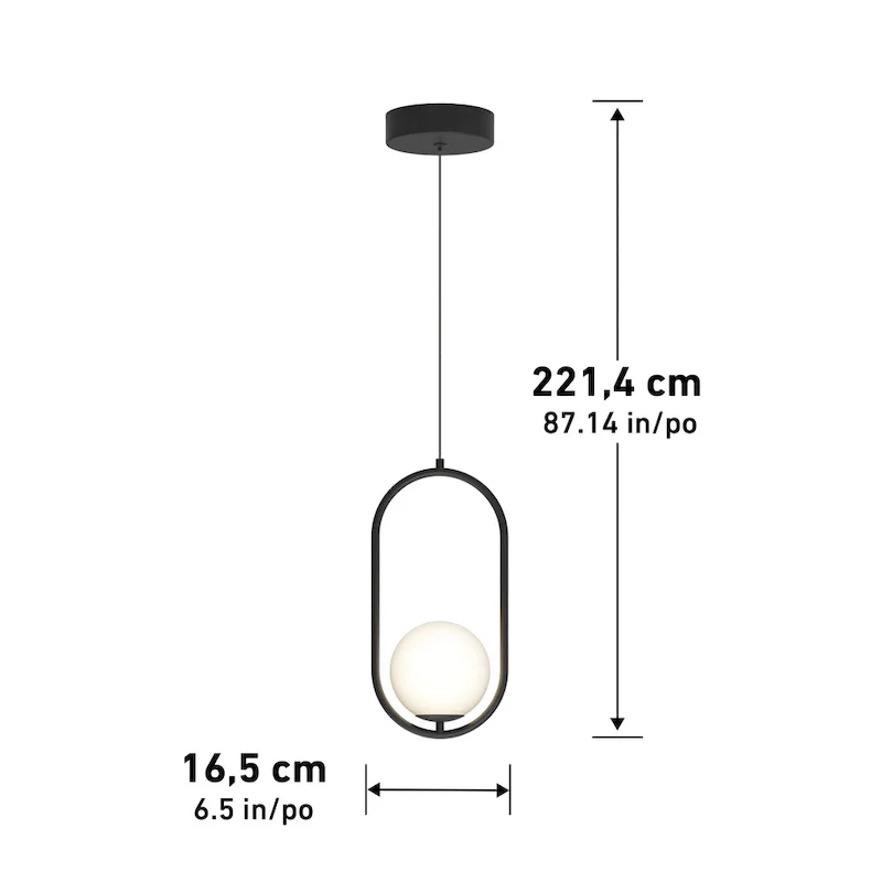 Artika Bloom Mini Pendant Ceiling Light, 3CCT, Black