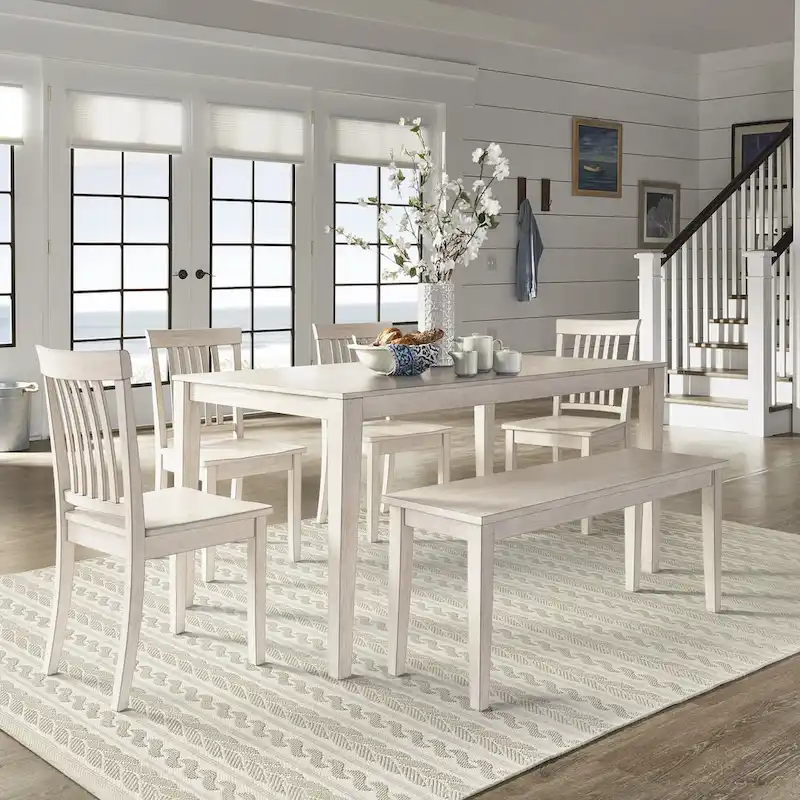 Farmhouse Wood Dining Bench