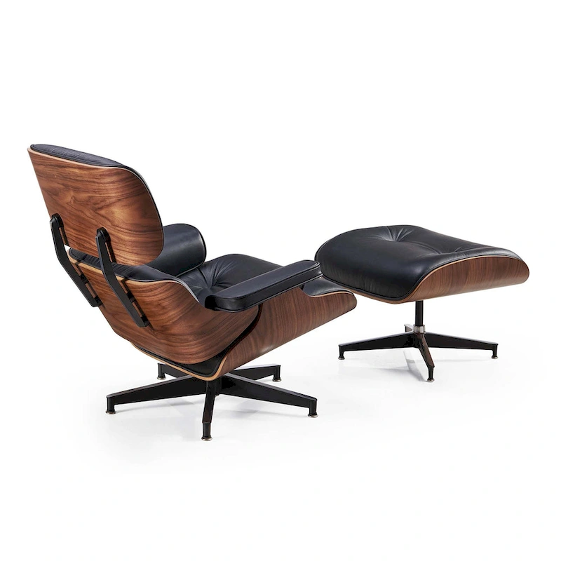 Mid Century Modern Leather Lounge Chair Armchair Recliner