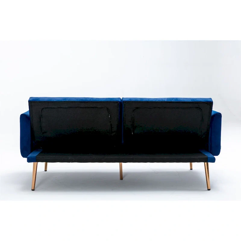 Velvet Upholstered Convertible Loveseats Sleeper Sofa