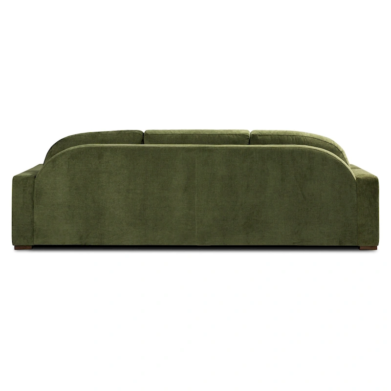 Poly & Bark Fano 99 Sofa in Distressed Green Velvet