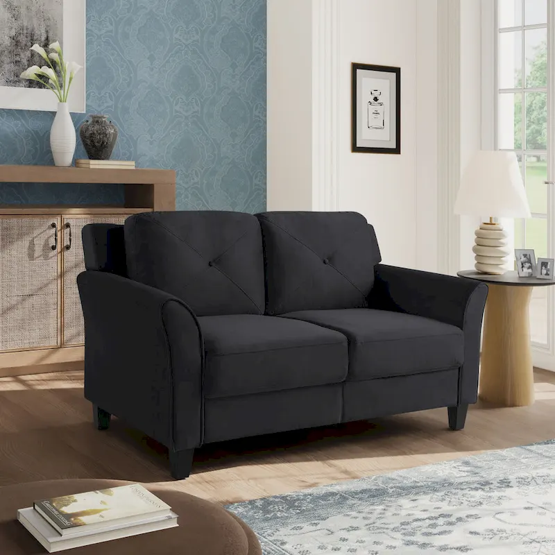 iLounge Harvard Microfiber Loveseat