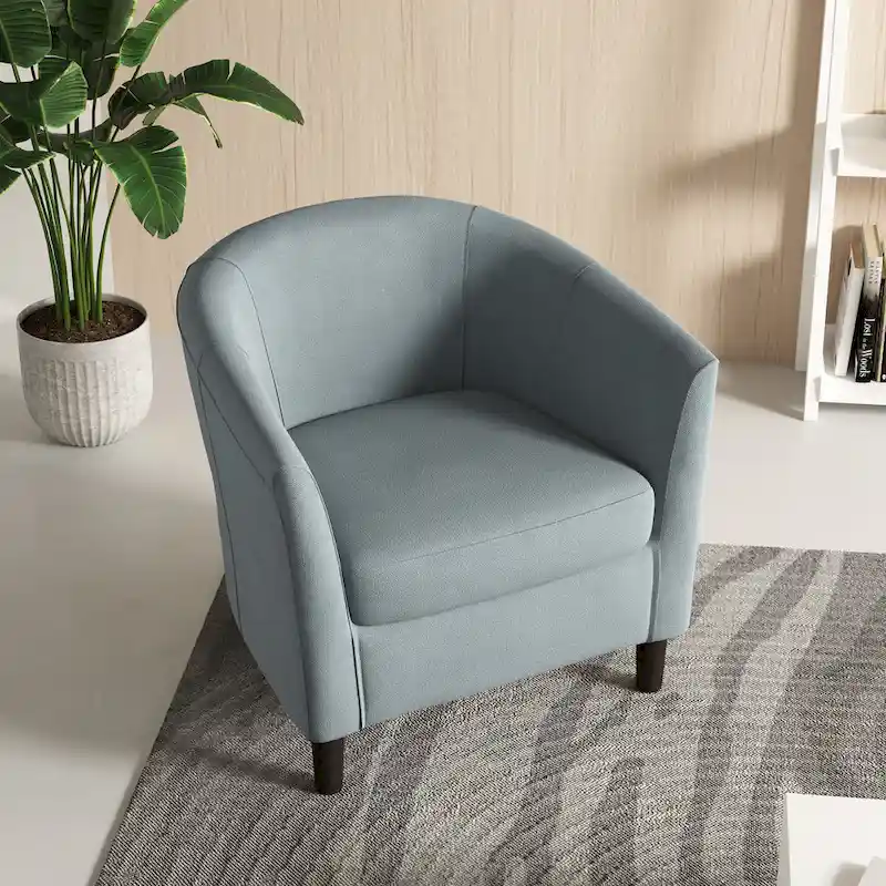 Modern Barrel Accent Chairs Cozy Armchair Club Chair