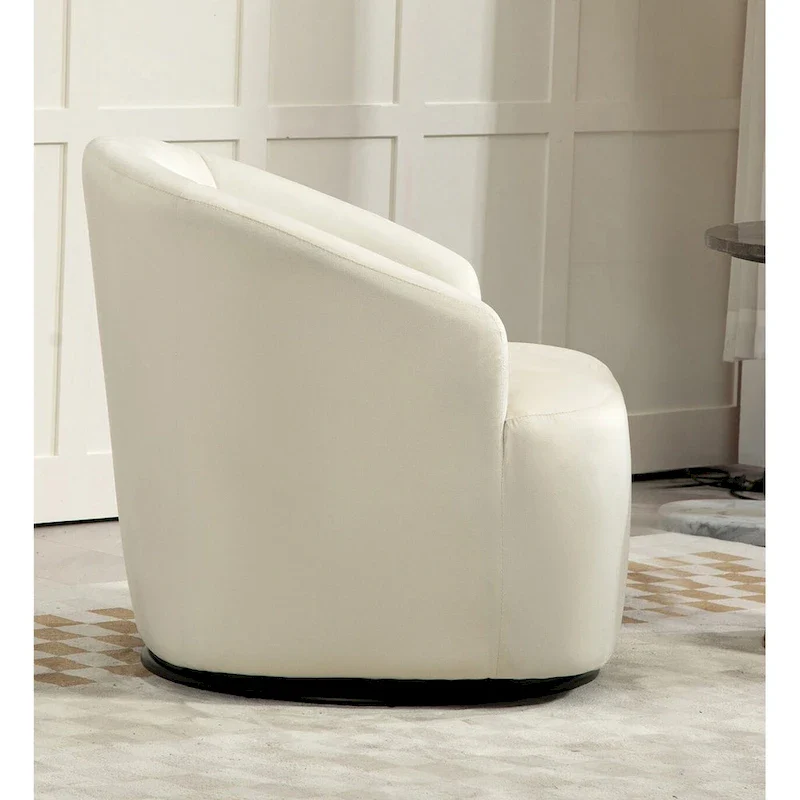 Modern Velvet Upholstered Swivel Accent Chair