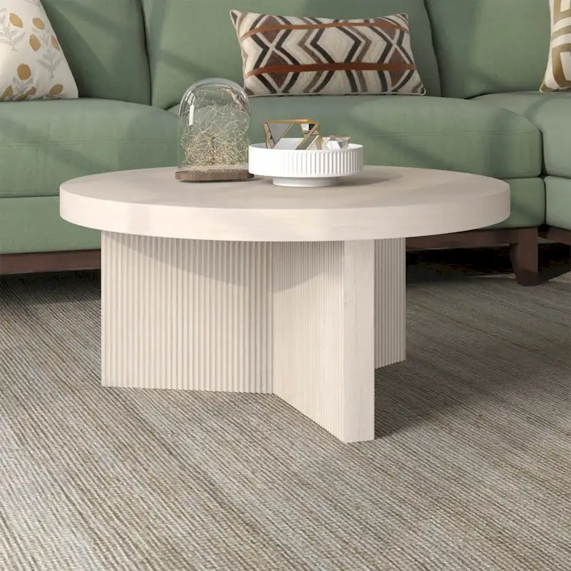 Holm 32  Wide Round Coffee Table - 32  Wide