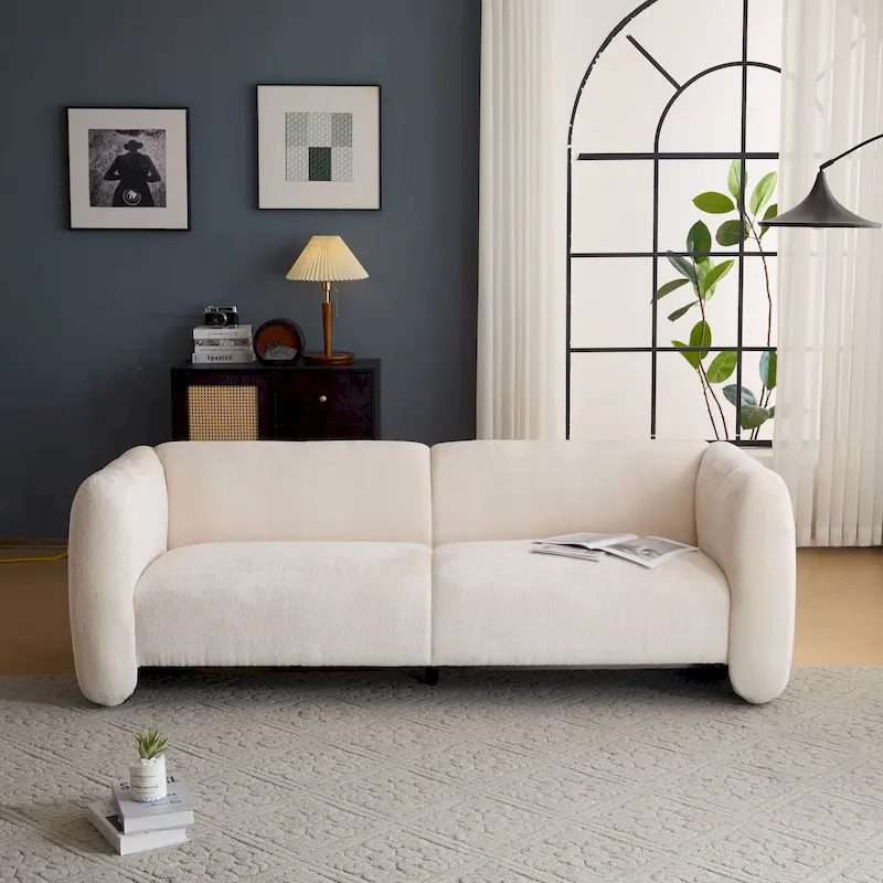 Christopher Knight Home - Tonson 83 3-Seater Wave Design Sofa