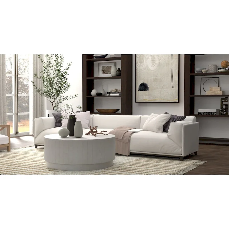 Carolina Living Tamia 42 Round Wooden Coffee Table - Elm