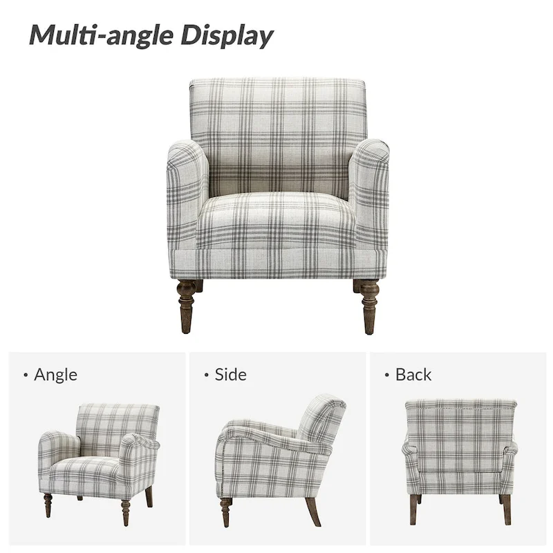 Mandan 29.5 Wide Traditional Accent Armchair with Solid Wood Legs Set of 2 by HULALA HOME