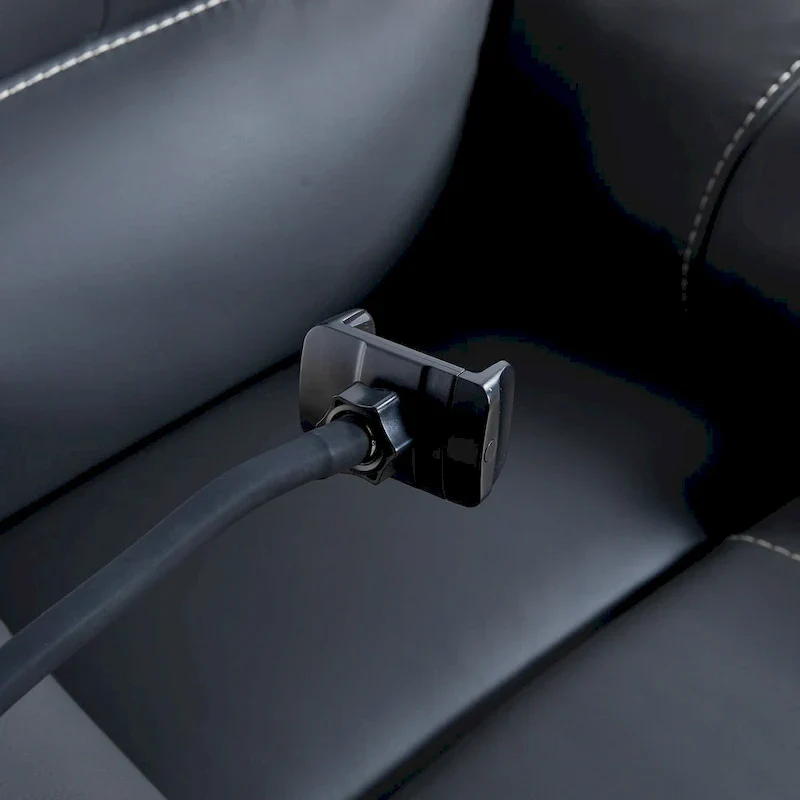 Bonded Leather Zero Gravity Power Recliner with Massage and Heating