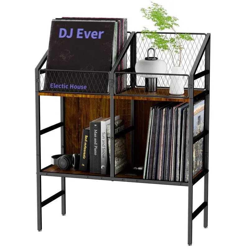 Vinyl Record Holder Storage Rack - 10