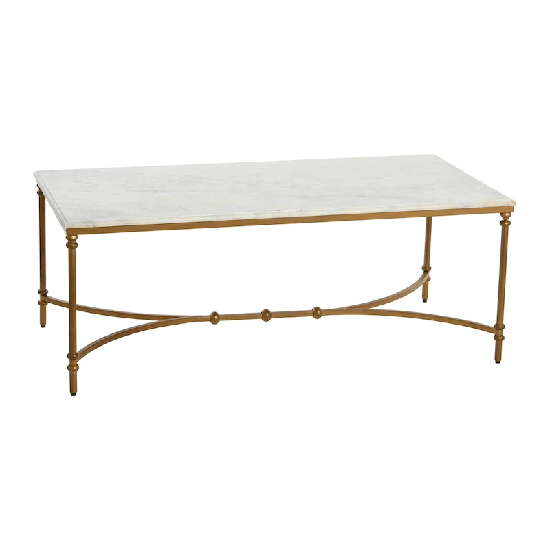 Libertine Genuine Marble and Metal Coffee Table
