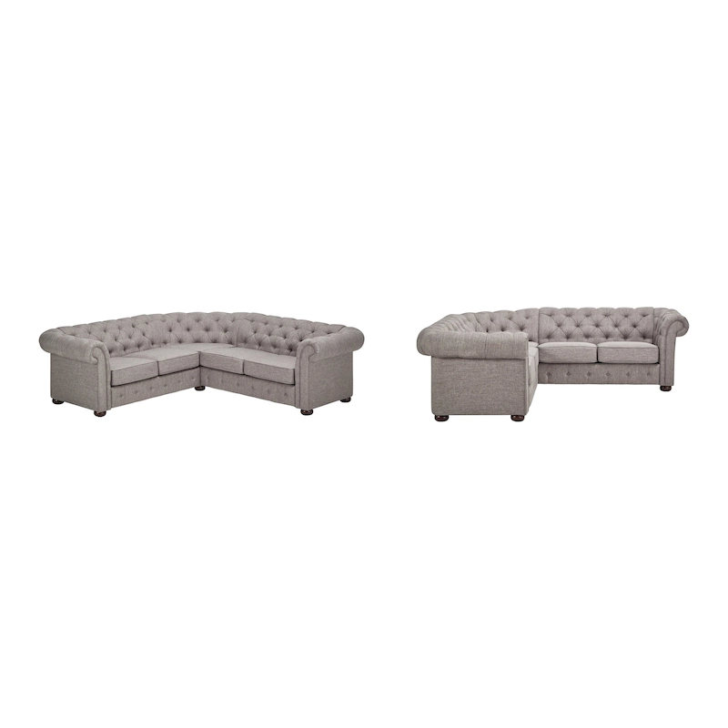 Gdansk 5-Seat L-Shaped Chesterfield Sectional Sofa