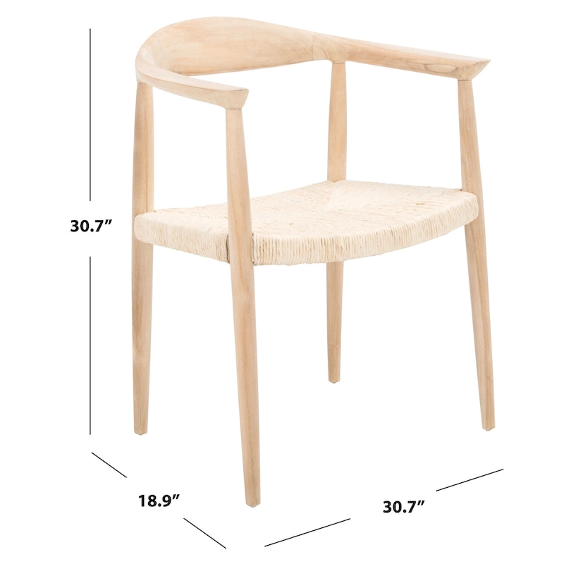 SAFAVIEH Besse Foc Twist Accent Chair - 24.8 W x 18.9 L x 30.7 H - 25Wx19Dx31H