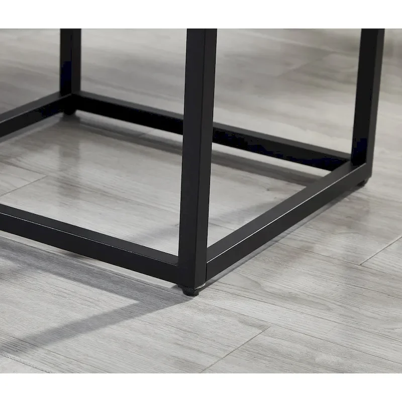 Roundhill Furniture Astral 3-Piece Upholstered Bedroom Set Tufted Wingback Bed with Two Nightstands