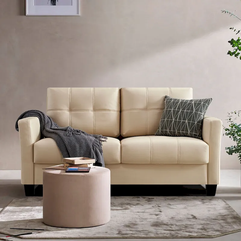 Ainfox 57.50 Faux Leather Loveseat