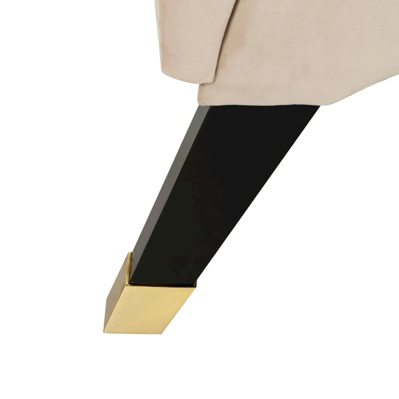 Mid-Century Modern Chaise with Pillow - 63Wx28Dx30H