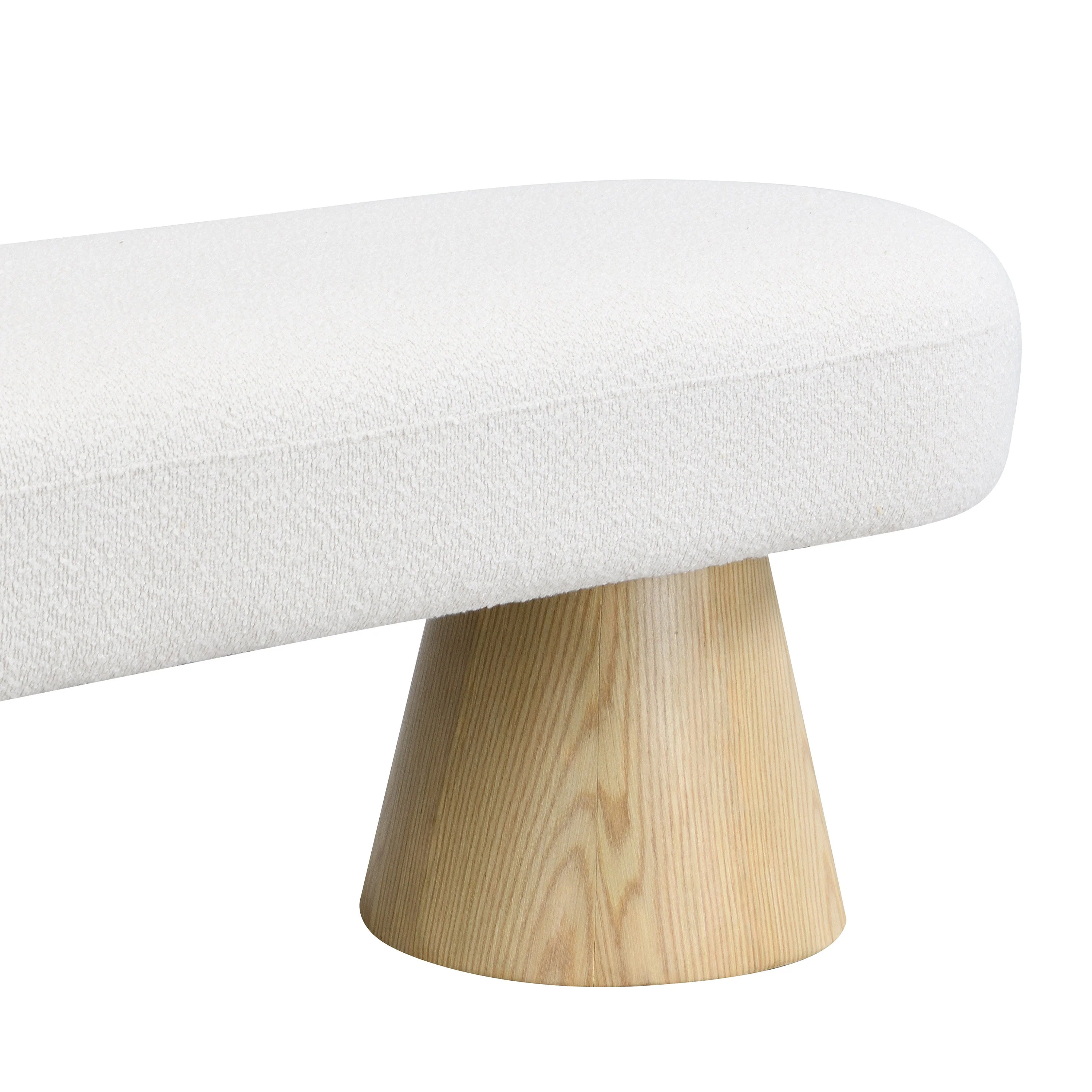 Walker Edison | Boucle Upholstered 64in Bench