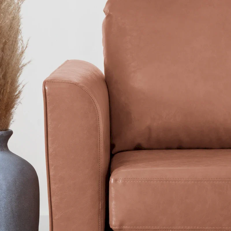 Brookside Clara 73  Upholstered Curved Arm Sofa