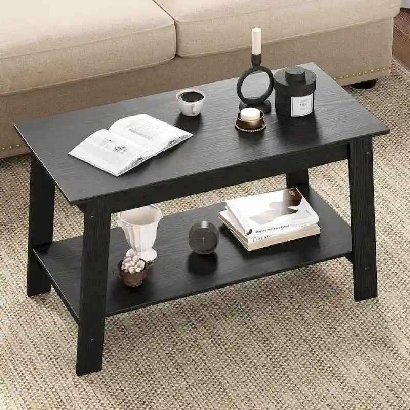 Rustic Small Coffee Table for Living Room, kItchen - N/A