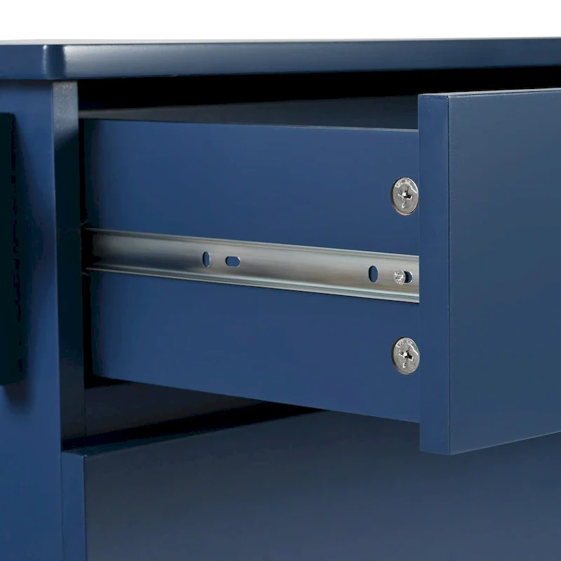 53.2in Rolling Kitchen Island with Drop Leaf with Spice Rack 2 Drawers