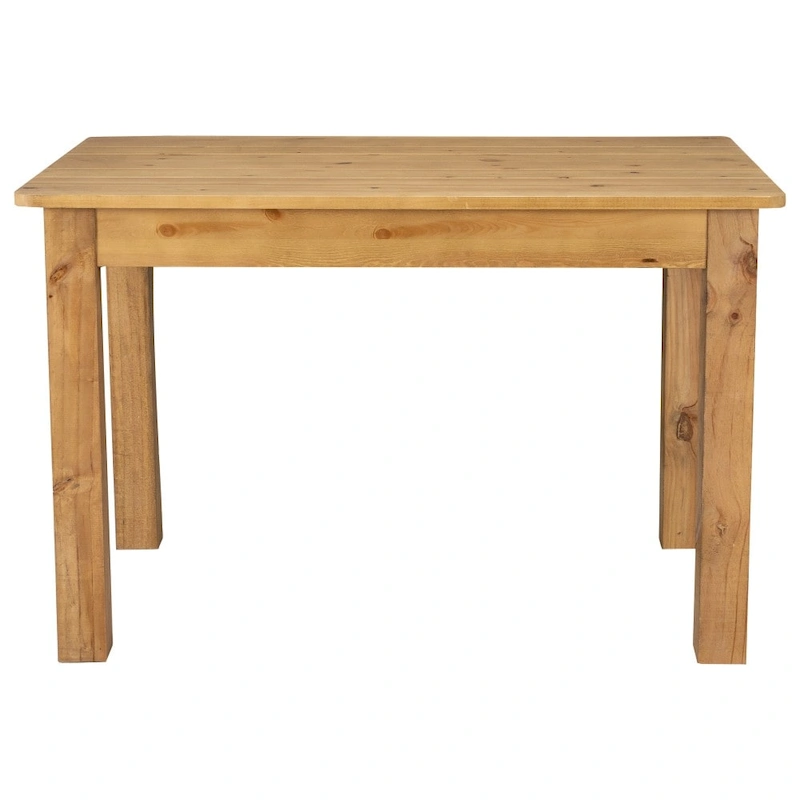 Rectangular Antique Rustic Solid Pine Farm Dining Table