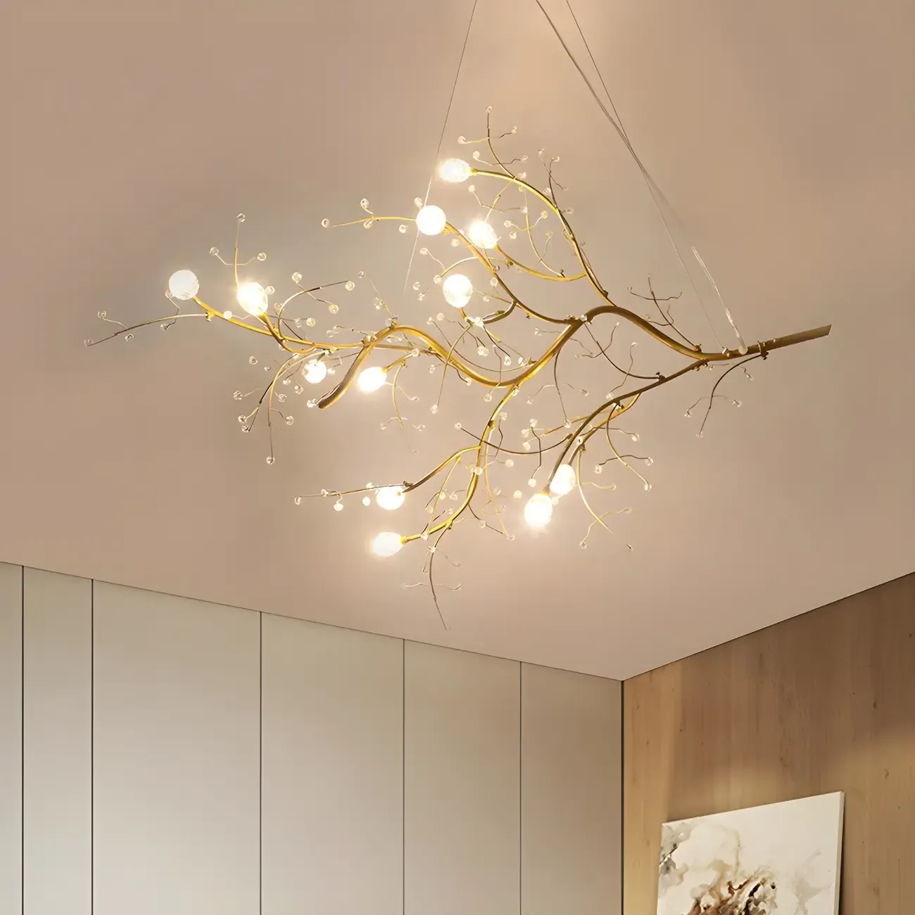 Modern Metal Branch LED Pendant Chandelier