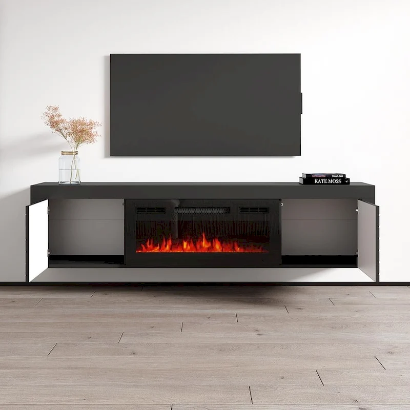 Dia BL-EF Electric Fireplace 71  TV Stand