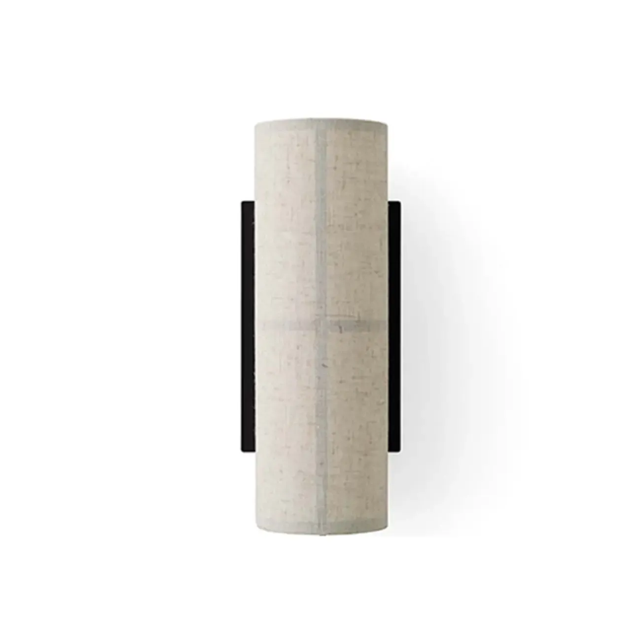Modern Linen Beige Cylinder Wall Sconce with Switch