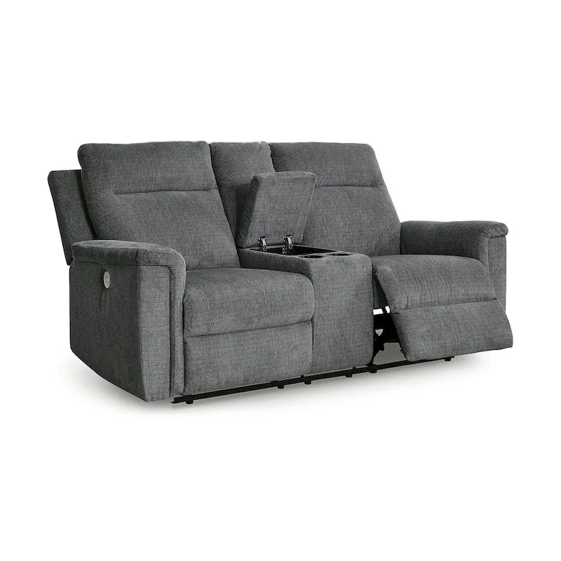 Signature Design by Ashley Barnsana Power Reclining Loveseat with Console