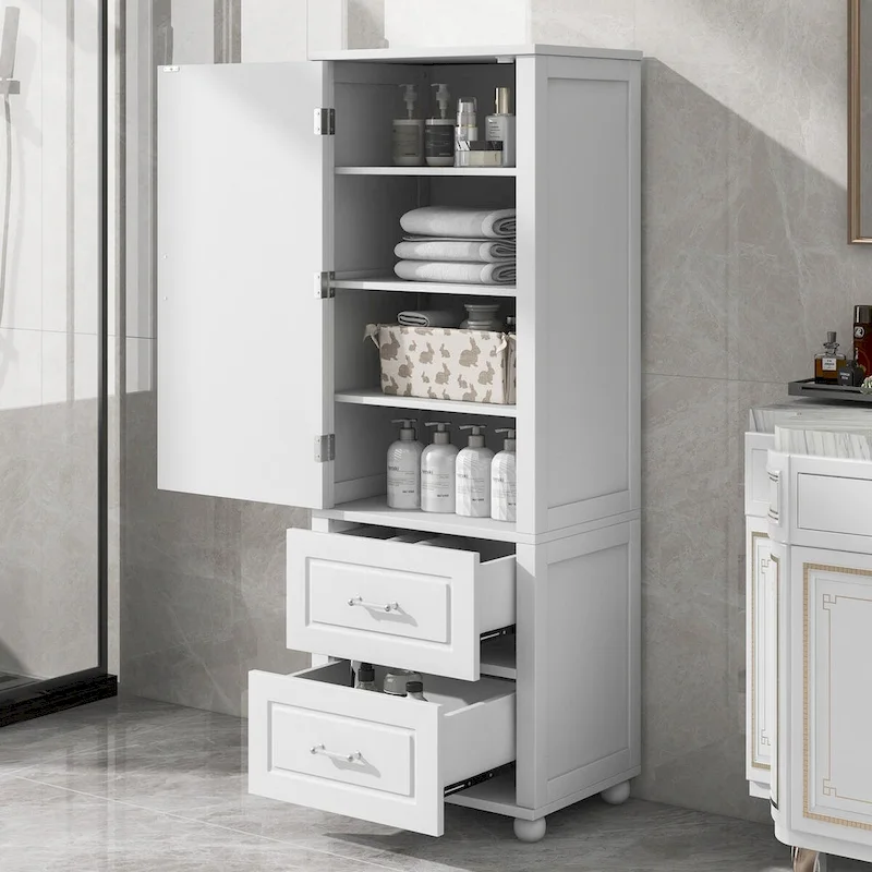 Tall Bathroom Storage Cabinet, Freestanding Storage Cabinet
