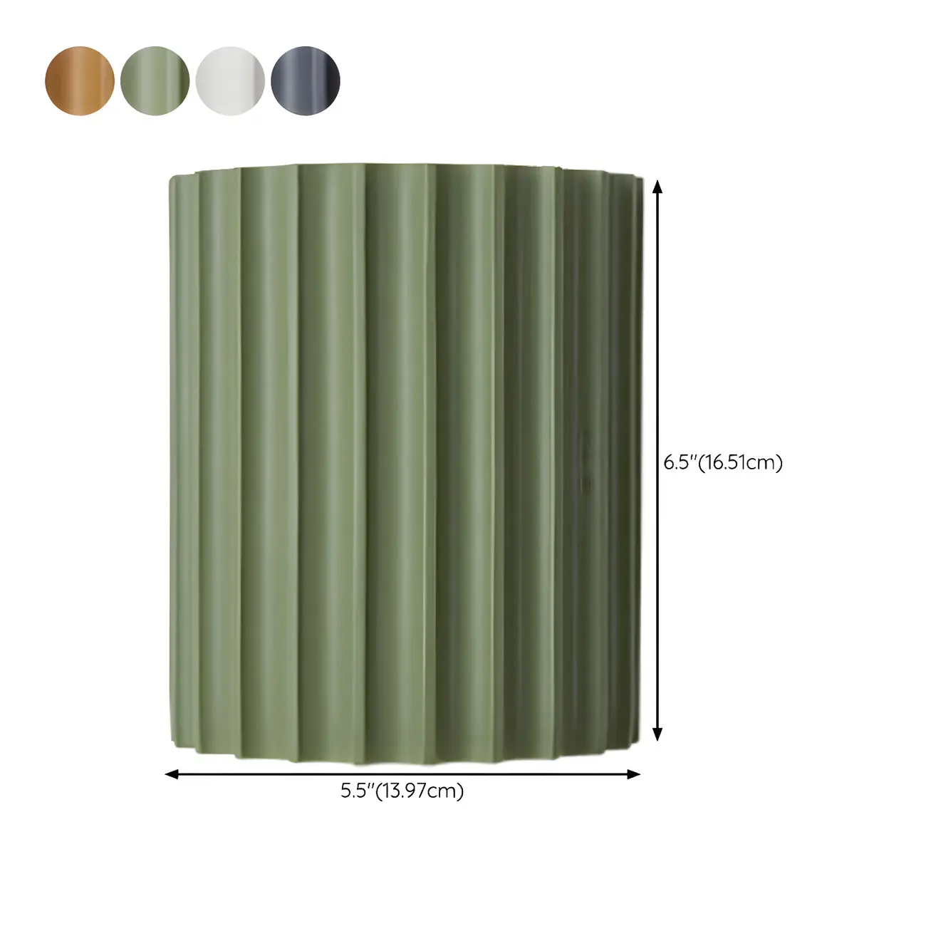 Modern Ribbed Half Cylinder Up Down Wall Sconce