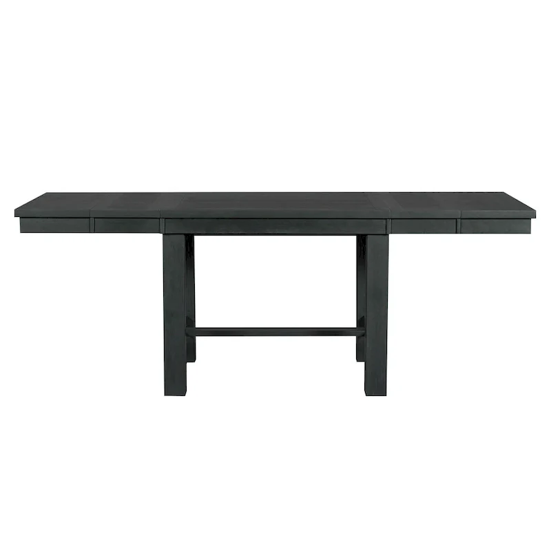 6-Piece Wooden Dining Table Set with Extendable Table & 4 Chairs & Bench