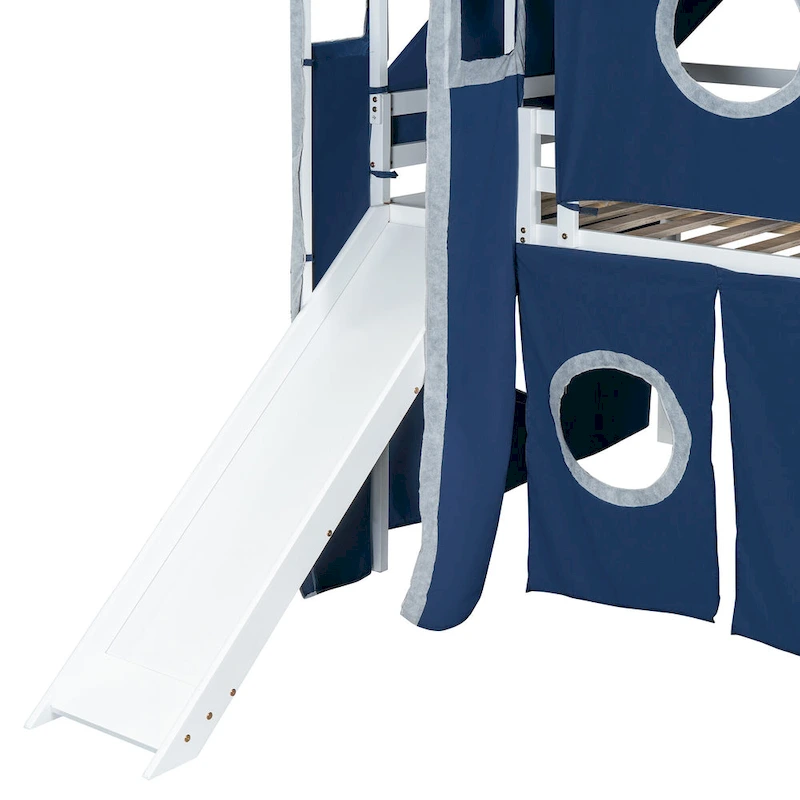 Loft Bed with Tent and Tower