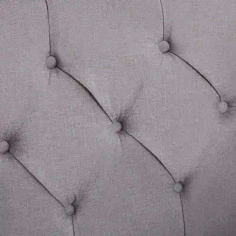 HUIMO Fabric Arm Chair Accent Chair and Ottoman Set Grey/ Beige/ Blue/ Dark Teal