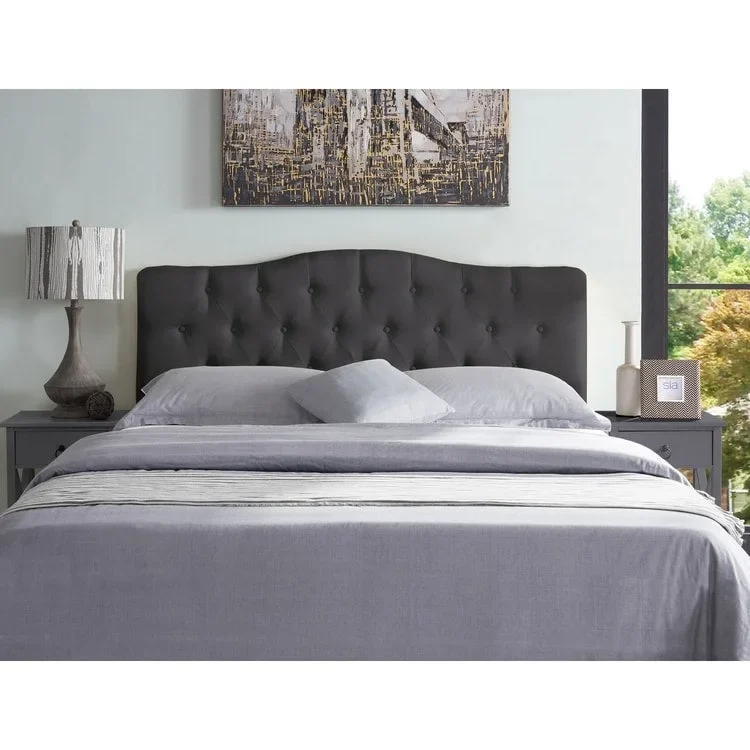 Cecilia Button Tufted Upholstered Headboard, Height Adjustable Headboards,Bed Backboard Premium Padded Fabric Headboard