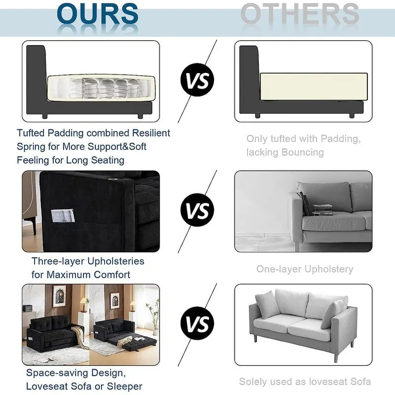 VINGLI Loveseat Sleeper