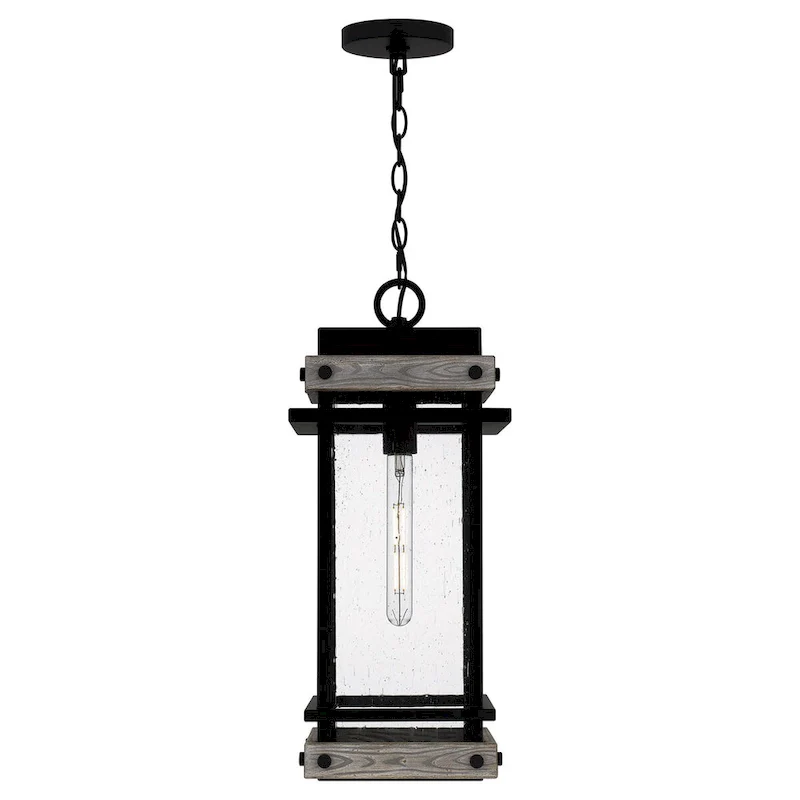 Strader 1-Light Matte Black Mini Pendant Light