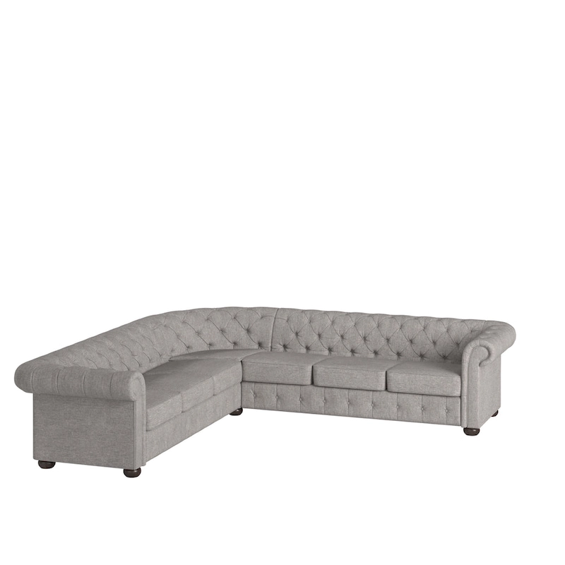 Knightsbridge Chesterfield L-shaped Sectional by iNSPIRE Q Artisan