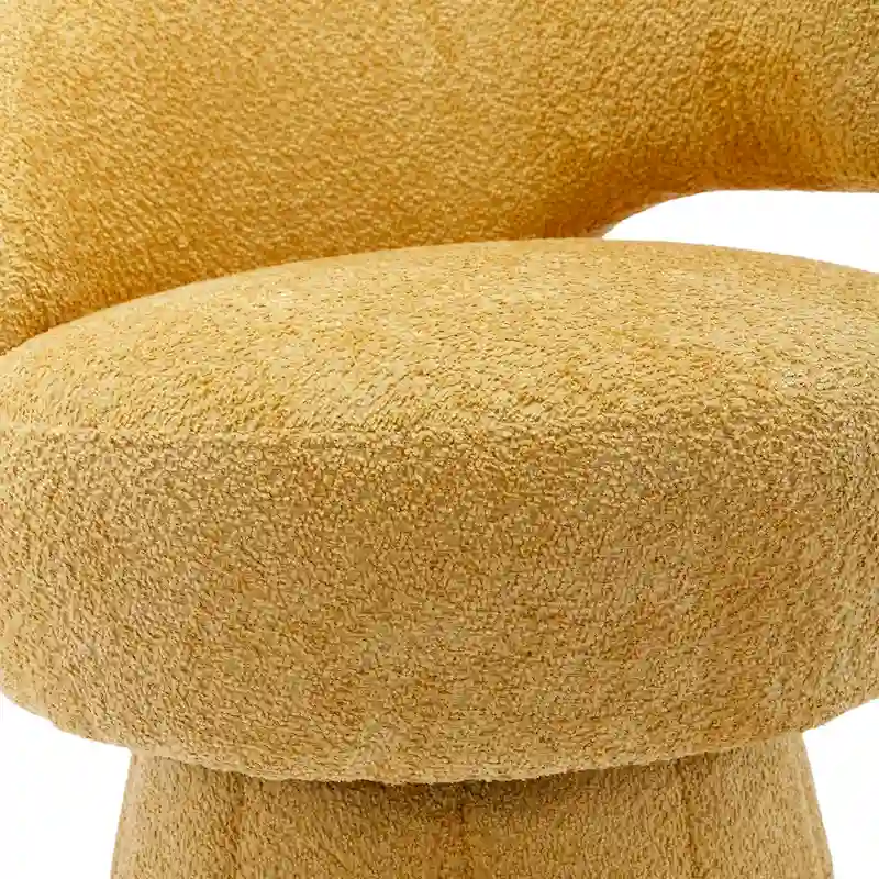 360 Degree Swivel Cuddle Barrel Accent Chairs with Wide Upholstered