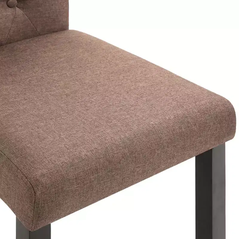 CLIHOME Modern style dining chair, solid wood leg soft cushion fabric kitchen chair(Set of 2)