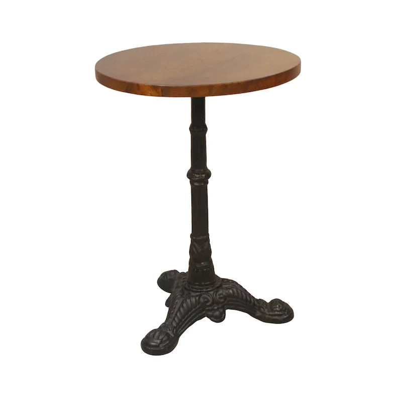 Carolina Living Brera Accent Table - Chestnut/Black